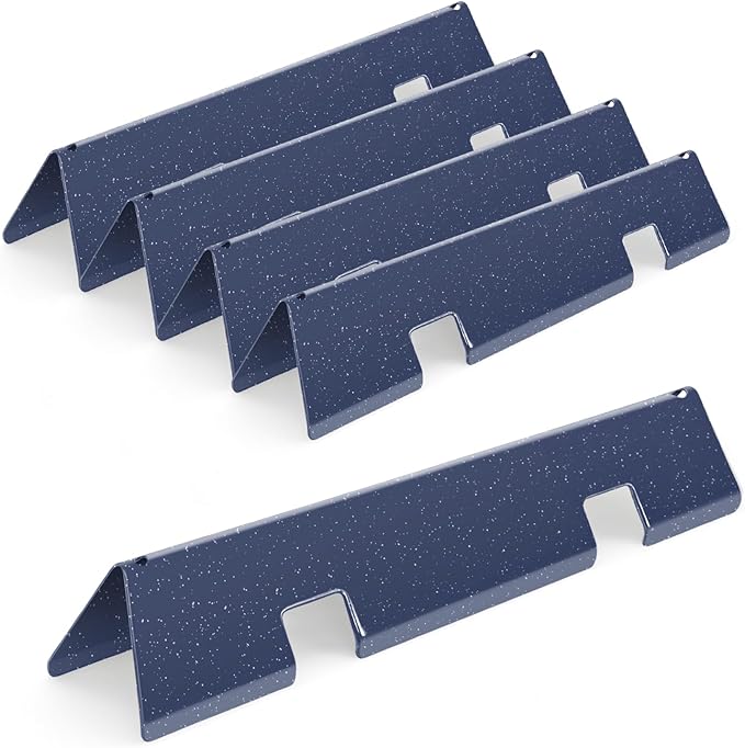 15.3 inch Flavorizer Bars for Weber Spirit I & II E310 E320 E330 S310 S320 S330 Gas Grills with Front Control Knobs, Replacement for Weber Spirit Grill Parts 7636, Porcelain Steel, 5 PCS
