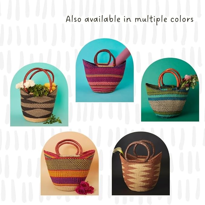Yellow Orange Picnic Basket, Kitchen & Dining Storage, Reusable Grocery Bag, Countertop Fruits Holder, Farmers Market, Beach, Harvesting, Foraging, Decorative, Wicker, Woven, Boho Style