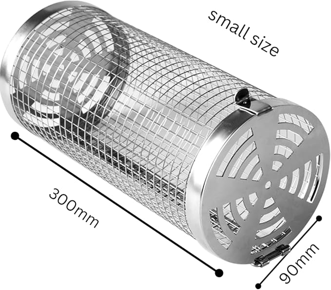 Rolling grilling basket set of-2 Perfect for home grilling BBQ grill parties camping and outdoor cookouts premium stainless steel Long lasting performance.