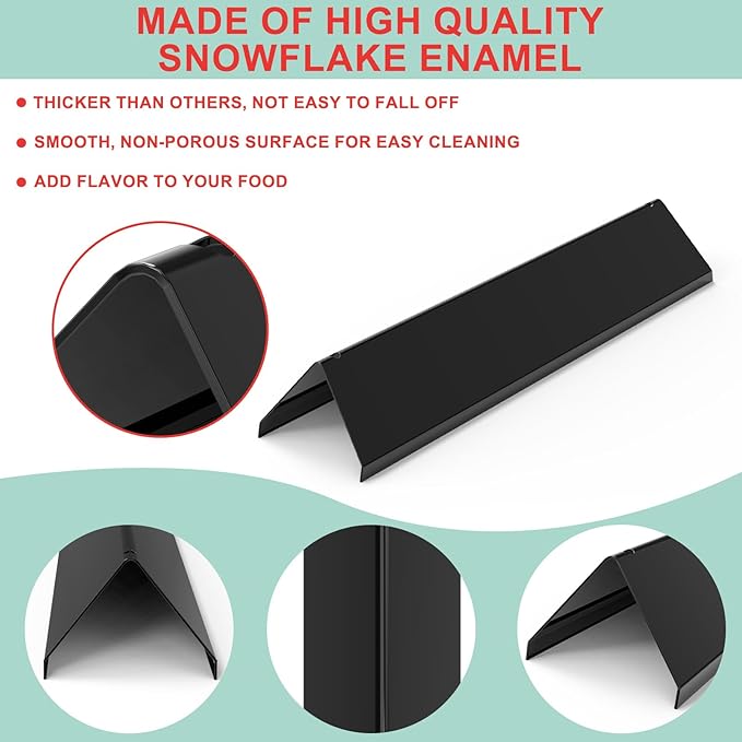 Grill Grates & 15.3" Flavorizer Bars for Weber Spirit I/II 300 Series, for Weber Spirit S-310,E-310,S-320,E-320,SP-330,SP-320,S-330,SP-310 Grills with Front Control Knobs,for Weber 7638 7636