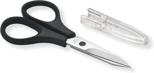 PAFASON Small Stainless Steel Precise Thread Yarn Fabric Detail Paper Cutting Scissor with Safety Cover for DIY Embroidery Quilting Sewing Knitting Crafting Cross Stitch Crochet