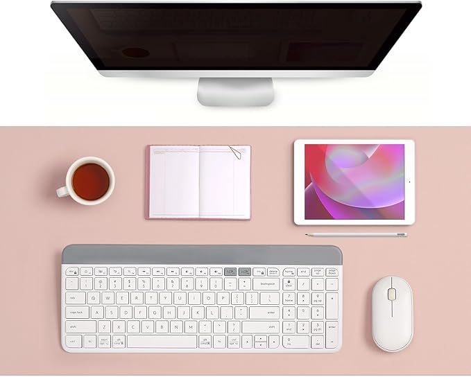Myir JUN Table Runner Double Sided Vinyl Runner Table 72 Inch Long Runner for Table Washable Waterproof Non-Slip for Home Decorations Gray Pink,12 x 72 inch