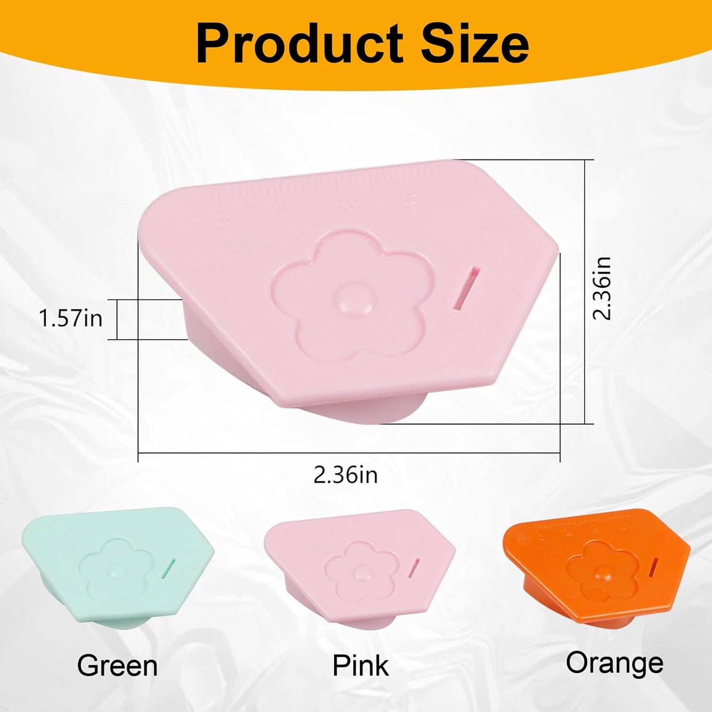 Utoolmart 3Pcs Magnetic Seam Guide for Sewing Machine, Multifunctional Polygonal Hemmer Guide with Scale, Magnet Hem Guide for Sewing Machine, Universal Sewing Accessories and Supplies (3colors)