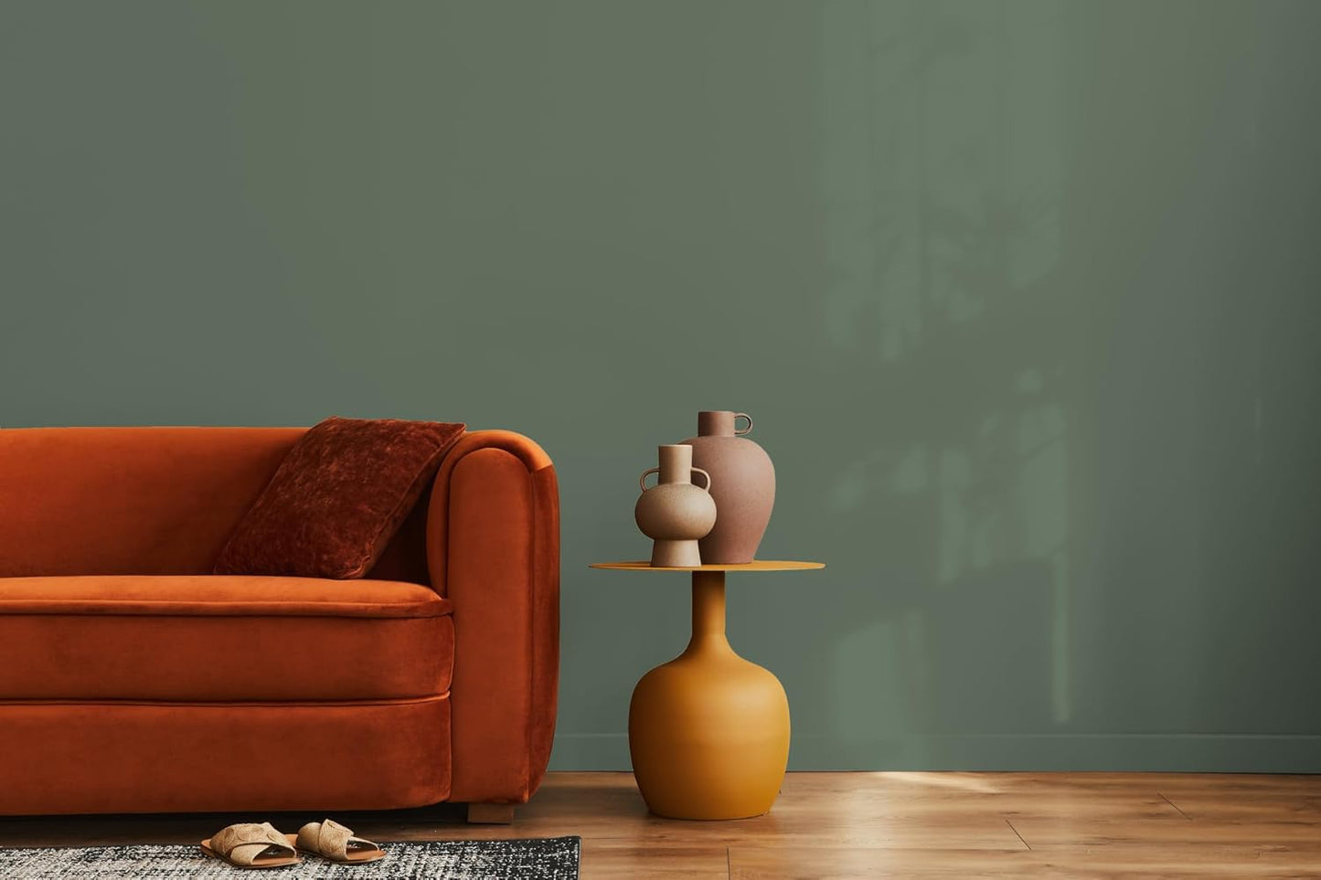 EVOLVE Paint & Primer: Environment-friendly, Eggshell with One-coat Coverage for Interior & Exterior surfaces (Ivy Green, 1-Gallon)