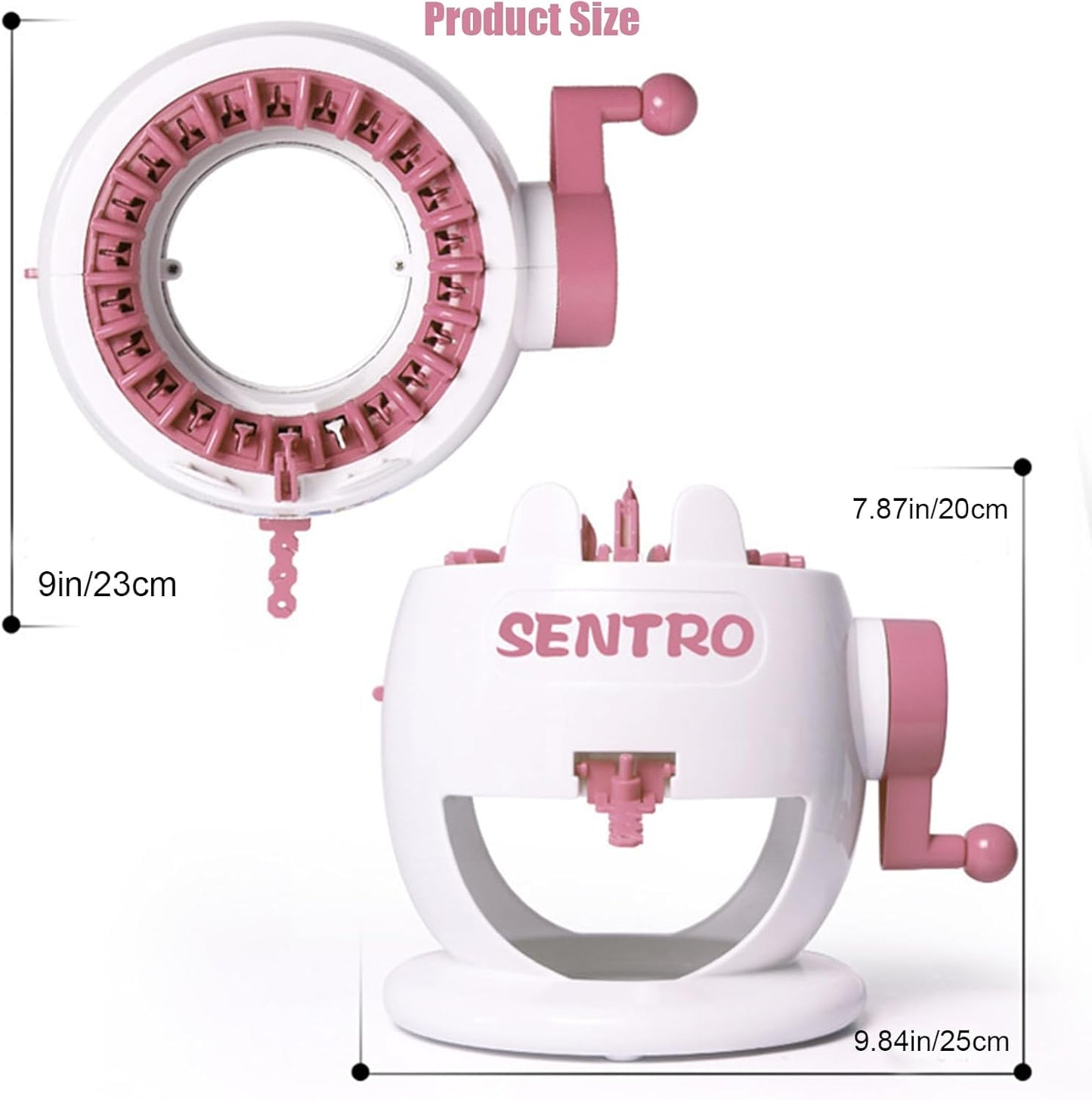 Umootek Sentro Knitting Machine, Knitting Board Rotating Double Loom,Smart Weaving Loom Round Knitting Machines, 22 Needles Knitting Machines Weaving Loom Kit for Adults and Kids