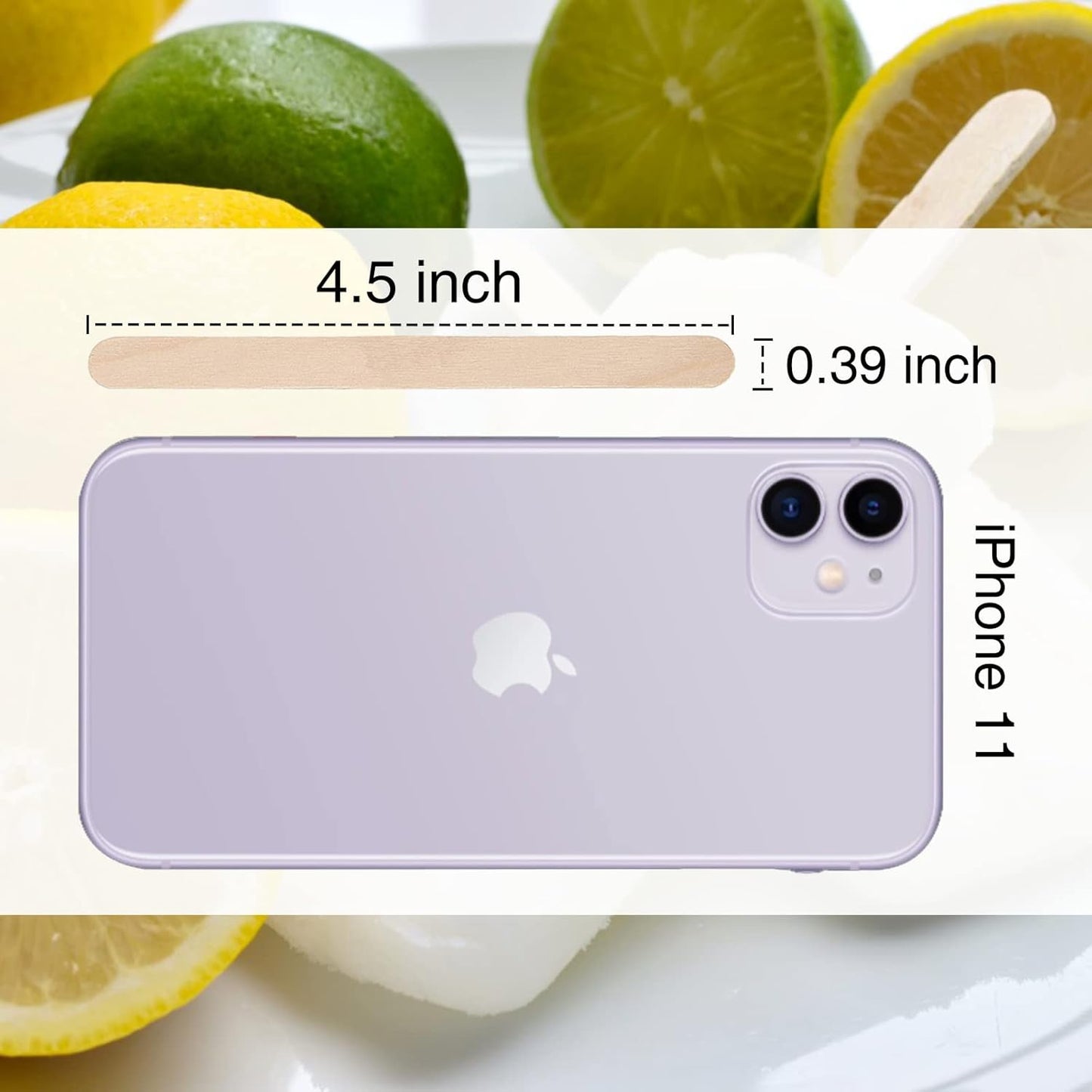 WISYOK 240 Pcs Natural Wood Craft Sticks, Popsicle Sticks, Lolly Sticks for Crafts 4.5 Inch, Ideal for Homeschool Arts and Crafts, Waxing Supplies, Classroom Art Supplies