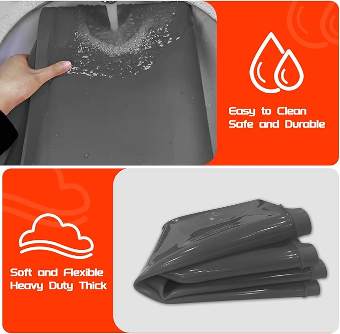 Silicone Griddle Mat Cover for Blackstone 22 Inch Griddle, Heavy Duty Food Grade Silicone, All Season Protective Cover (Gray)