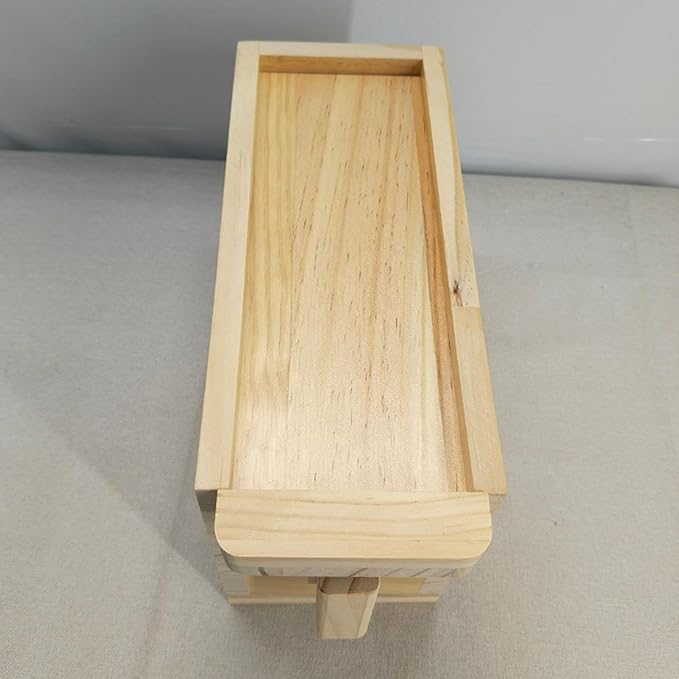 Wooden Bellows with Pipe Air Blower Box Small Traditional Chinese Fire Bellows Hand Operated for BBQ Teahouse Outdoor Cooking