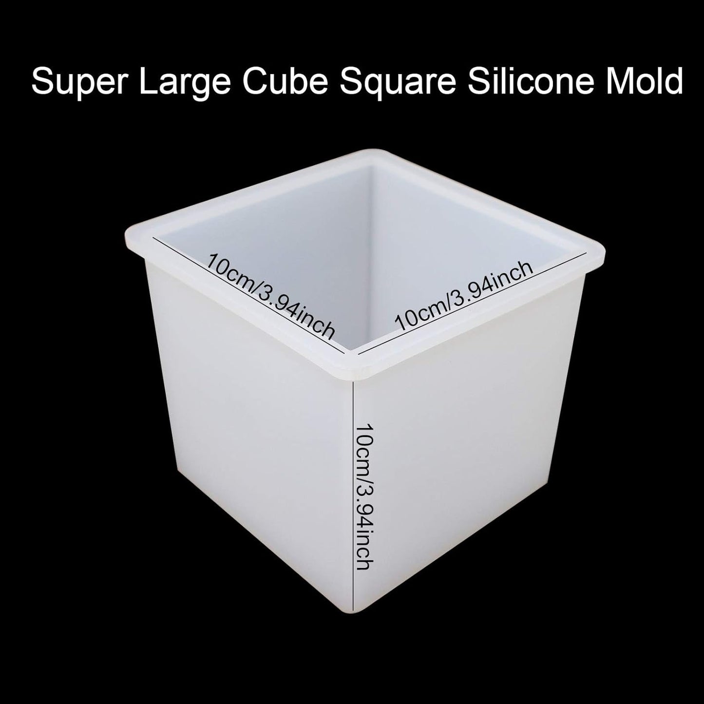 4 Inches Cube Silicone Molds Square Silicone Molds Resin Epoxy Casting Molds