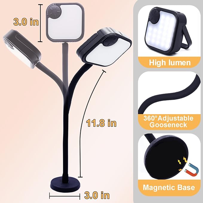 Grill Lights for Outdoor Grill, Magnetic Grill Lights Rechargeable Ultra-Bright BBQ Grill Lights for Grill (Birthday Grilling Gifts)