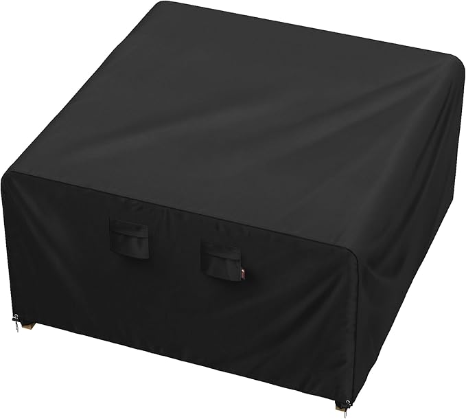 iBirdie Outdoor Patio Furniture Set Covers 54 x 54 inch fit 4 x 4 ft, 54, 52, 50 inch Wide, Waterproof Weatherproof Square Cover, Heavy Duty 600D for Outside Dining Table and Chairs