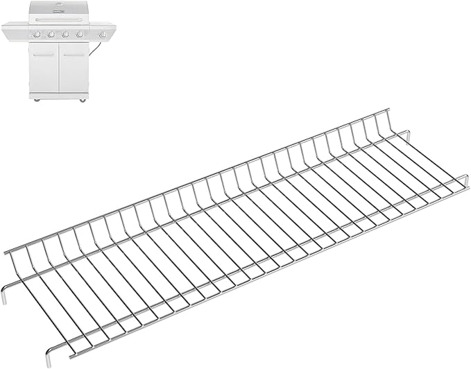 Warming Rack Grill Parts for Nexgrill 720-0830H 720-0958AE 720-0789H, 25.6 Inch Grill Rack Swing Away Grid for Nexgrill Replacement Parts 4 Burner