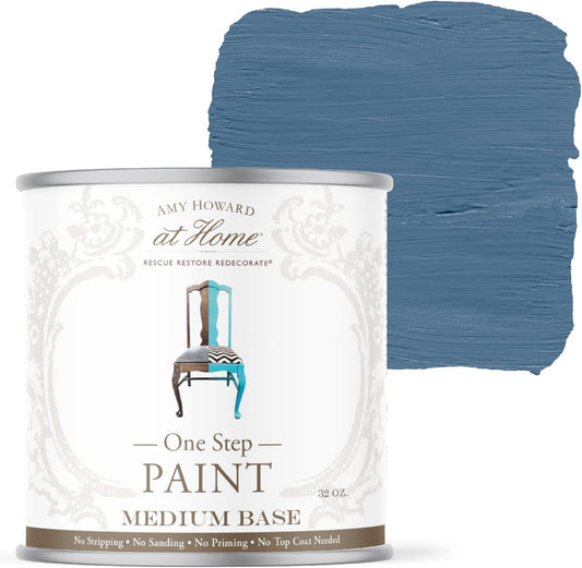 AMY HOWARD AT HOME Chalk-Based One Step Paint for Furniture, Cabinetry, Decor, Finish, and More | No Stripping, Sanding, or Priming | Medium Base | 16 Ounce | Mai Dragon