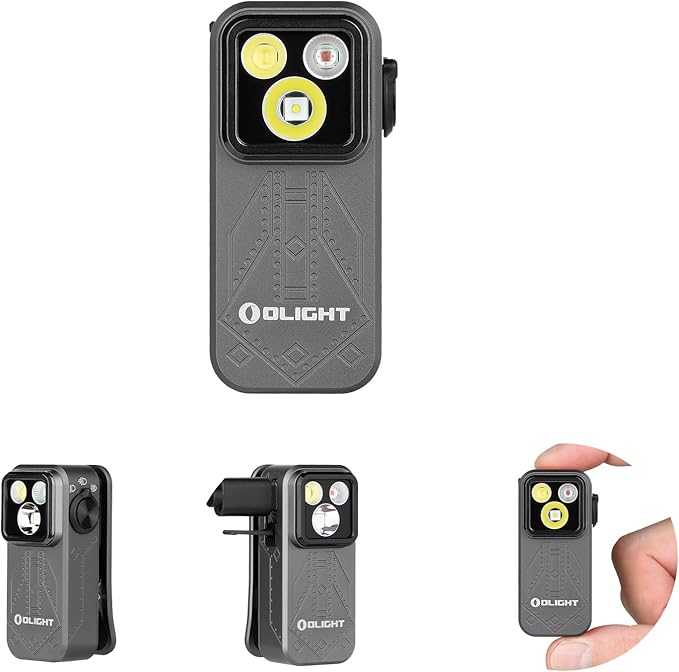 OLIGHT Oclip Pro EDC Flashlight Clip-on Light, Rechargeable 500 Lumens with Three Lighting Solutions Type-C Charging, Magnetic Flash Lights for Outdoor or Indoor Use(Phantom Squadron)