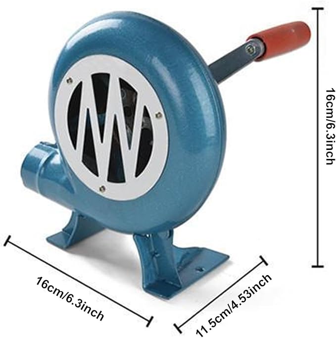 Air Blower Fire Blower Hand Cranked Fan Portable for Grill BBQ Outdoor Cooking Accessories