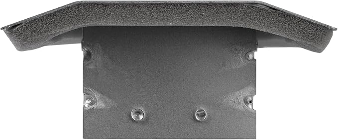 Repa Market 17" x 3" Inch Air Exhaust Grille for Round Ducts - 2 Adjustable Louvre Blades - Galvanized Air Supply Vent Cover - Side Fit Round Surface Canal Ducting from 6.30" to 15.74" Inches