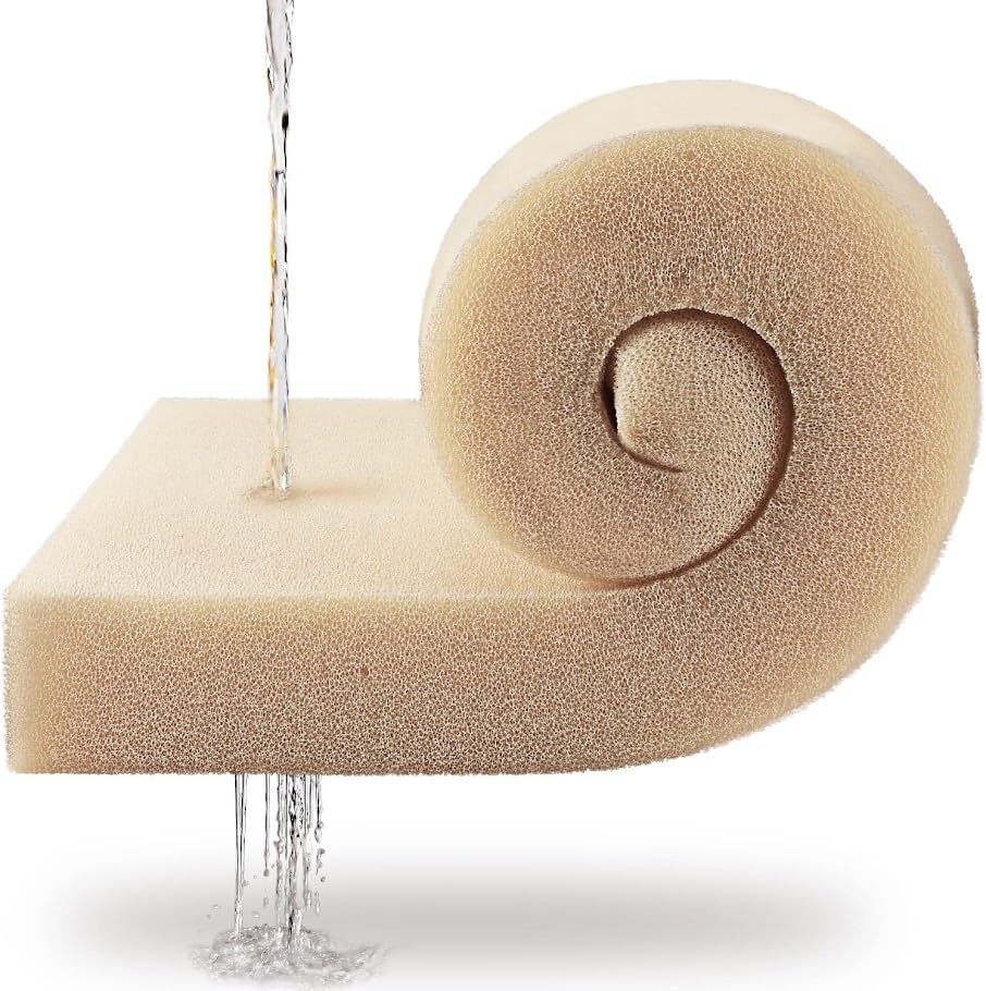 FoamRush 10" x 24" x 24" Water-Resistant Dry Fast Outdoor Upholstery Foam Sheet for Outdoor & Marine Furniture (Chair Cushion Foam for Patio Furniture, Boat Seat Cushion Replacement)