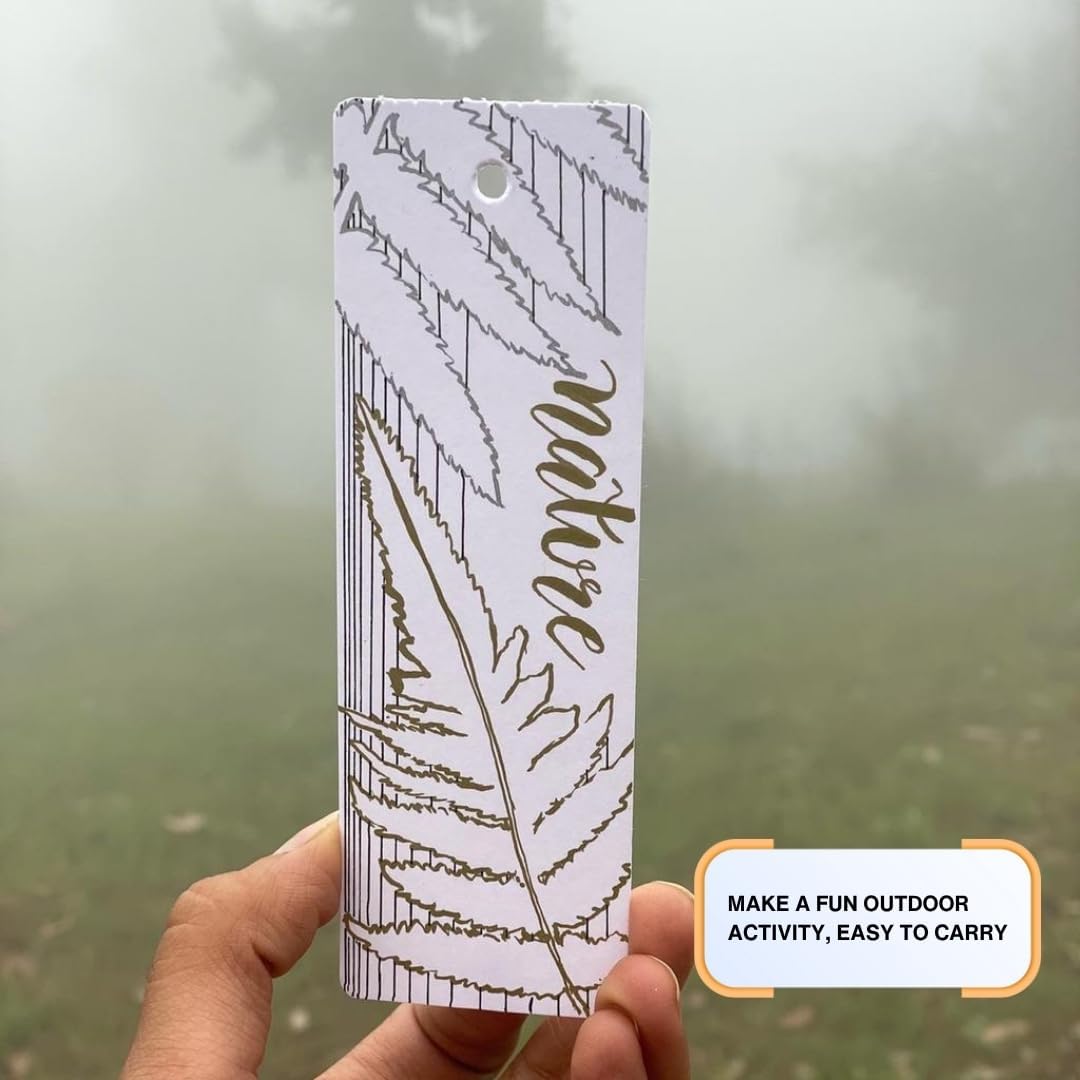 Artist Bookmark Sketchpad Combo – 300 GSM 100% Cotton & 320 GSM Cellulose Ivory Paper | Premium Mixed Media Paper for Watercolor, Gouache, Calligraphy & Ink – Bookmark Size 6x2”