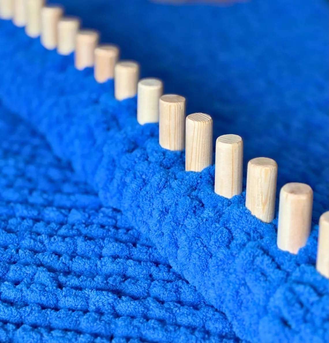 QWM Chunky Blankets Loom Knitting Looms Long Installation Free and Adjustable Foldable Portable Extra Loom Large 38,48,60, 72,84,96 Inch (48inch)