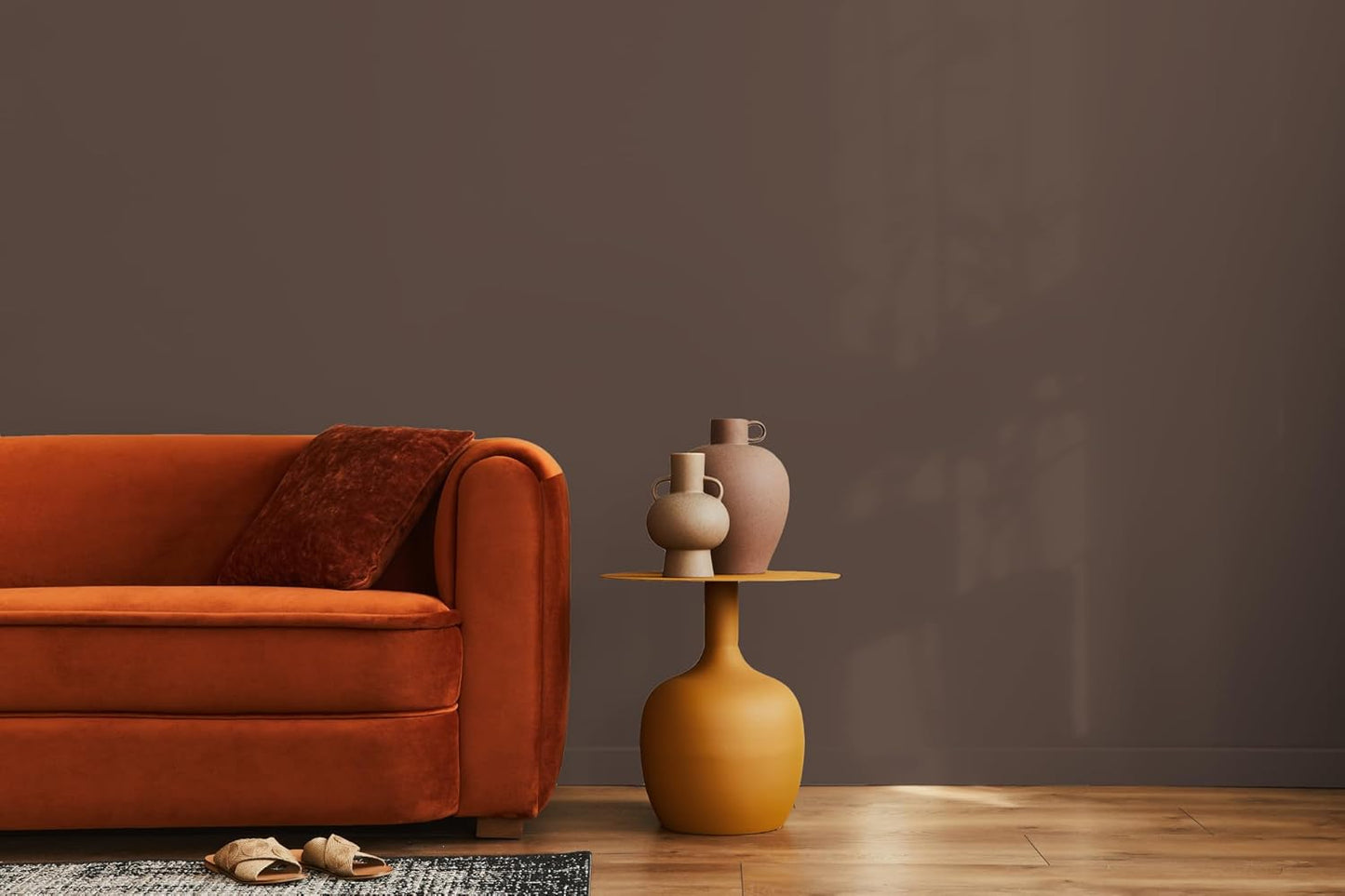 EVOLVE Paint & Primer: Environment-friendly, Low Sheen with One-coat Coverage for Interior & Exterior surfaces (Espresso, 1-Gallon)