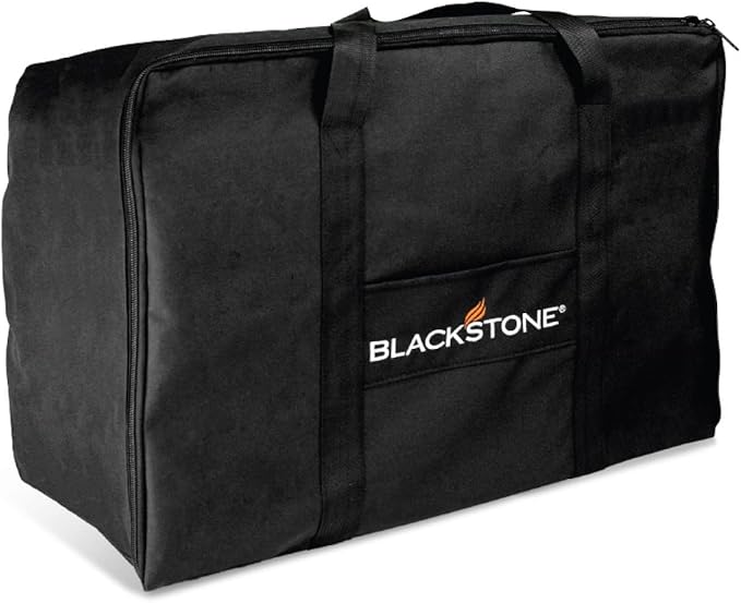 BLACKSTONE Tabletop Griddle Carry Bag – Fits 17" & 22" Tabletop Griddle – Portable BBQ Grill Griddle Carry Bag for Travel - 600D Heavy Duty Weather-Resistant Cover Accessories – 5035