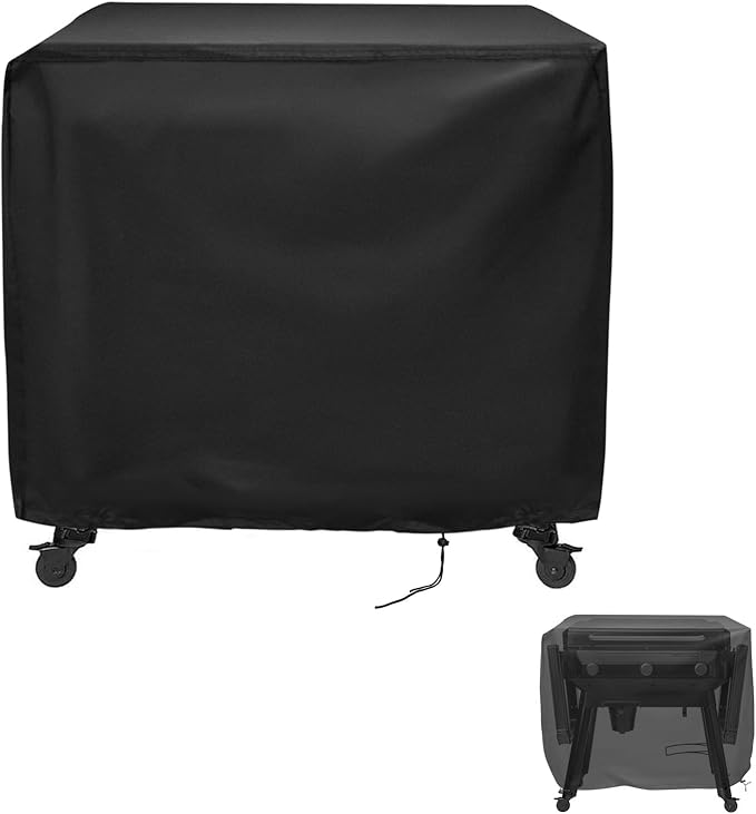 Grill Cover for Traeger Flatrock 3 Cooking Flat Top Propane Griddle, Heavy Duty Waterproof Cover for Weber, Char-Broil, Nexgrill, and More Grill - 41 X 27 X 39 Inch