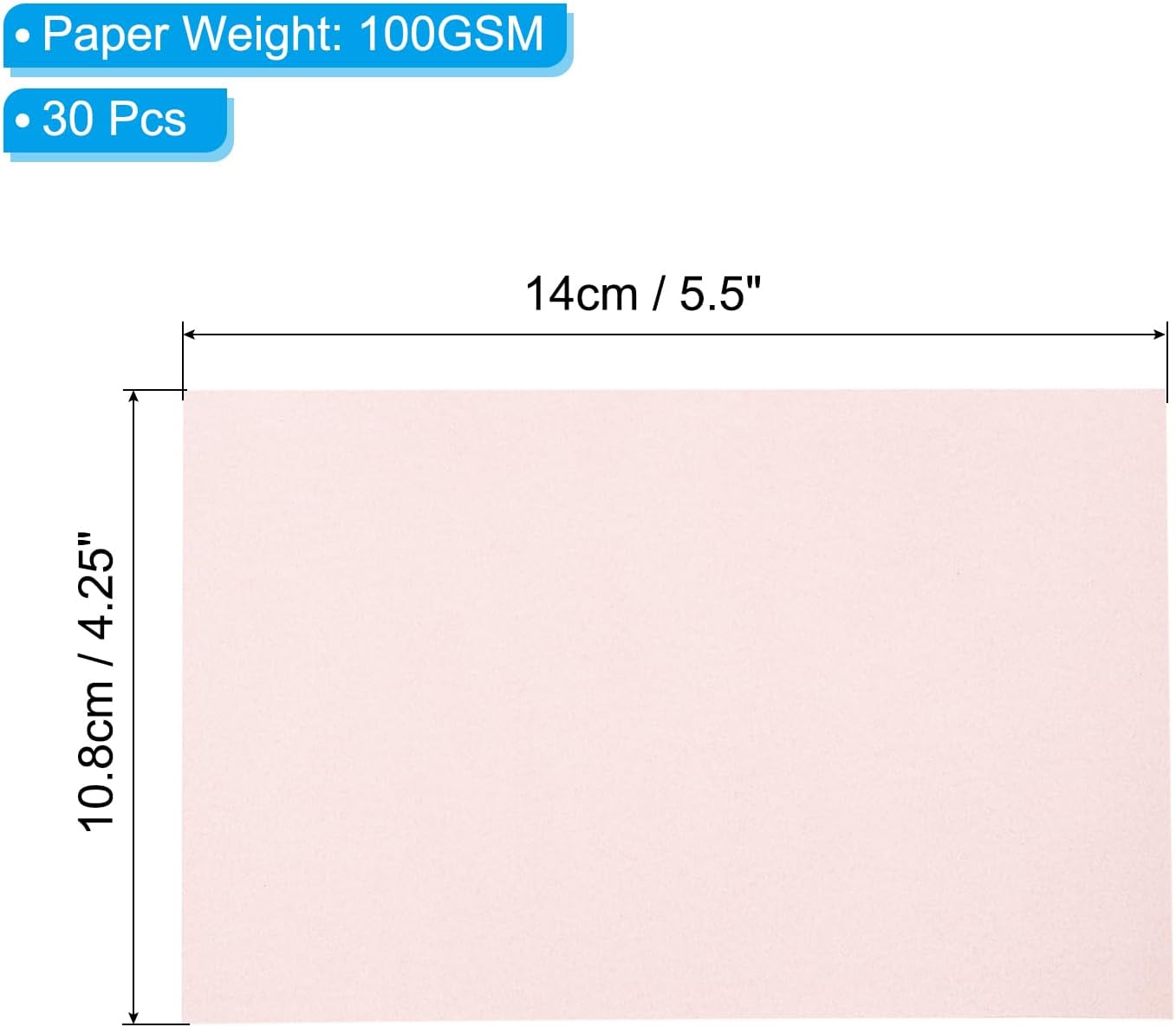 PATIKIL 30 Sheets Vellum Paper 4.25x5.5, Vellum Paper Printable Translucent Paper 100GSM Colored for Invitations Laser Inkjet Printing Card Making Crafting Wedding Tracing, Pink