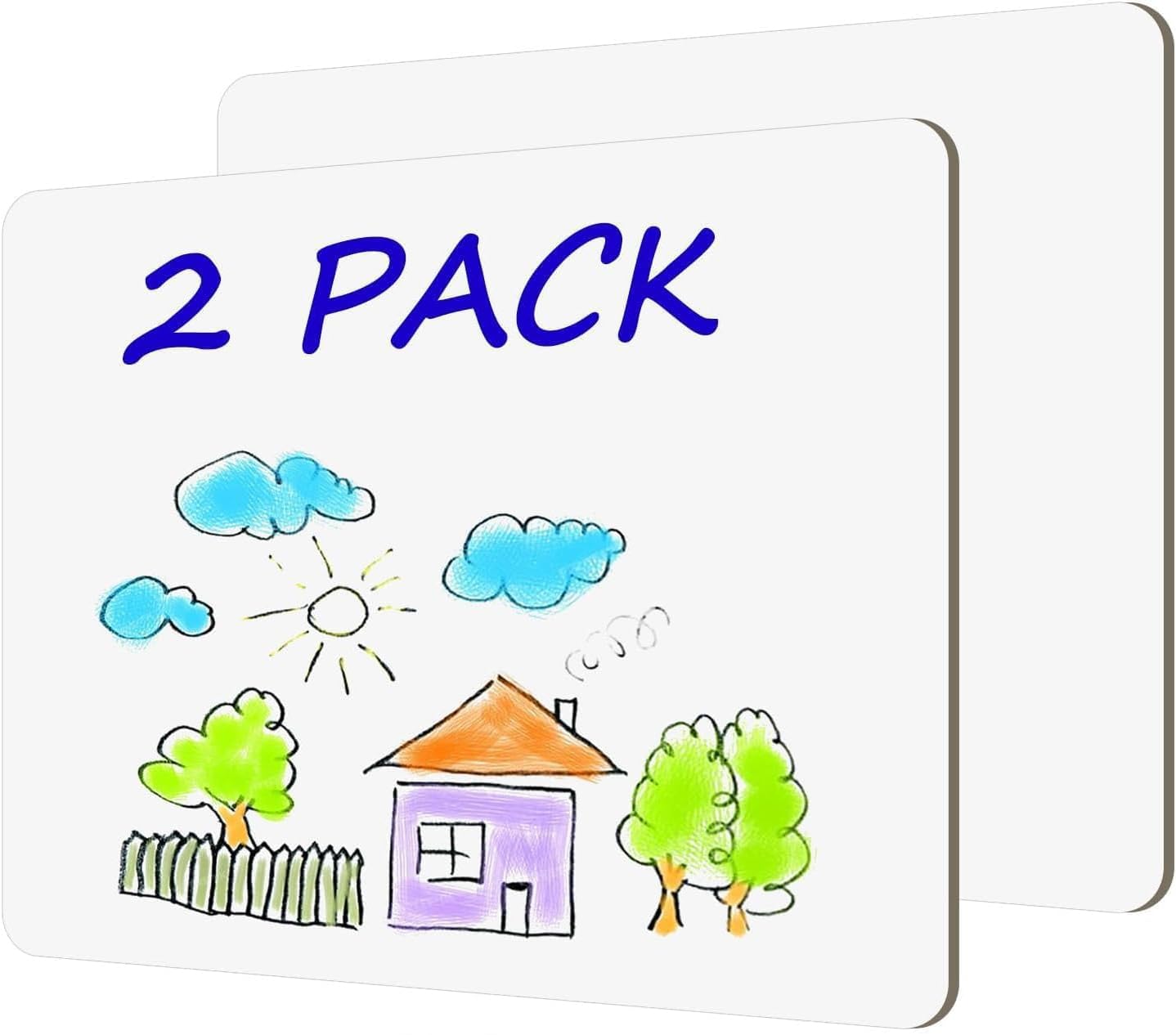 White Board Dry Erase Boards Classroom Pack Mini White Boards 9" x12” Double Sided Personal Whiteboards for Students Teachers School Supplies Lapboards