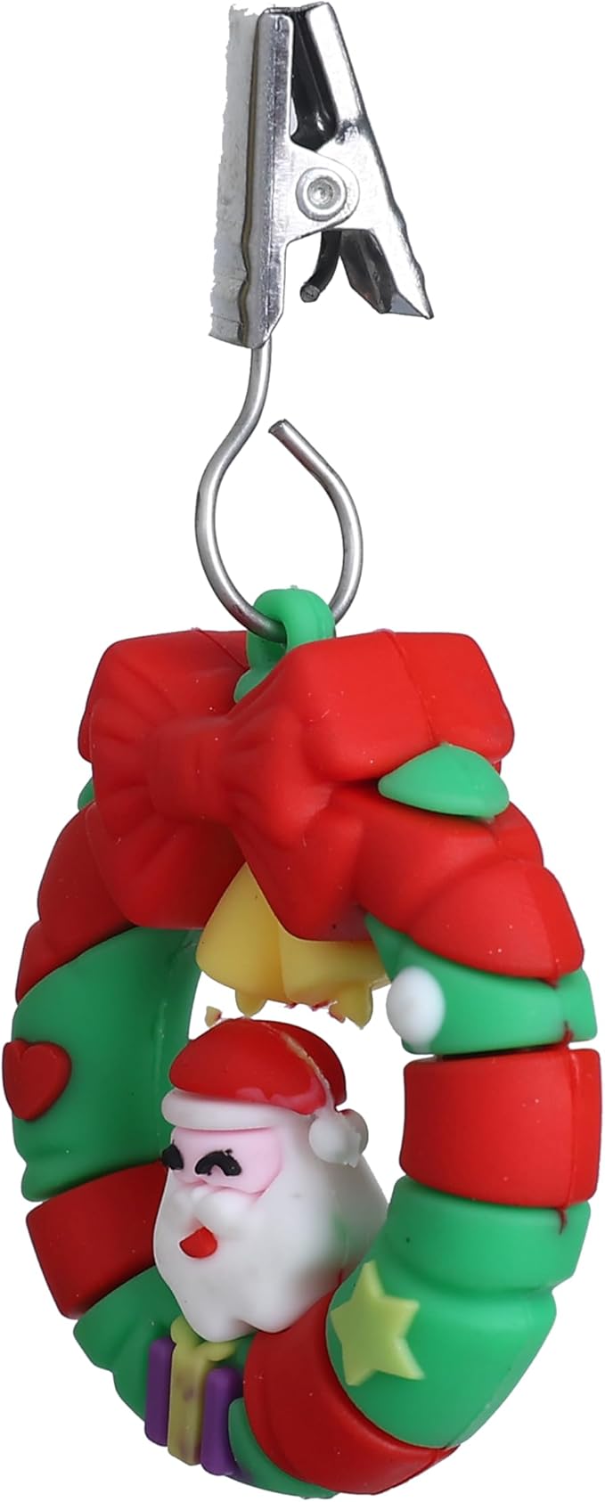 TwoFish Home Set of 4 Xmas Garland Tablecloth Weight Clamps Xmas Garland Decoration Tablecloth Weight Clamps Pack of 4