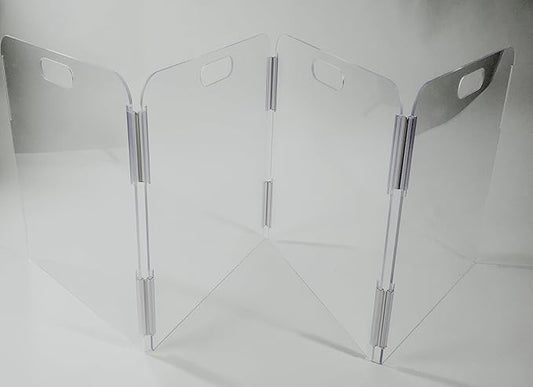 Pet Barrier (4-Panel) | Free-Standing Pet Gate | Foldable | Protect Your Indoor Living Spaces, Decorations, and Important Items from Pets | Made in The USA