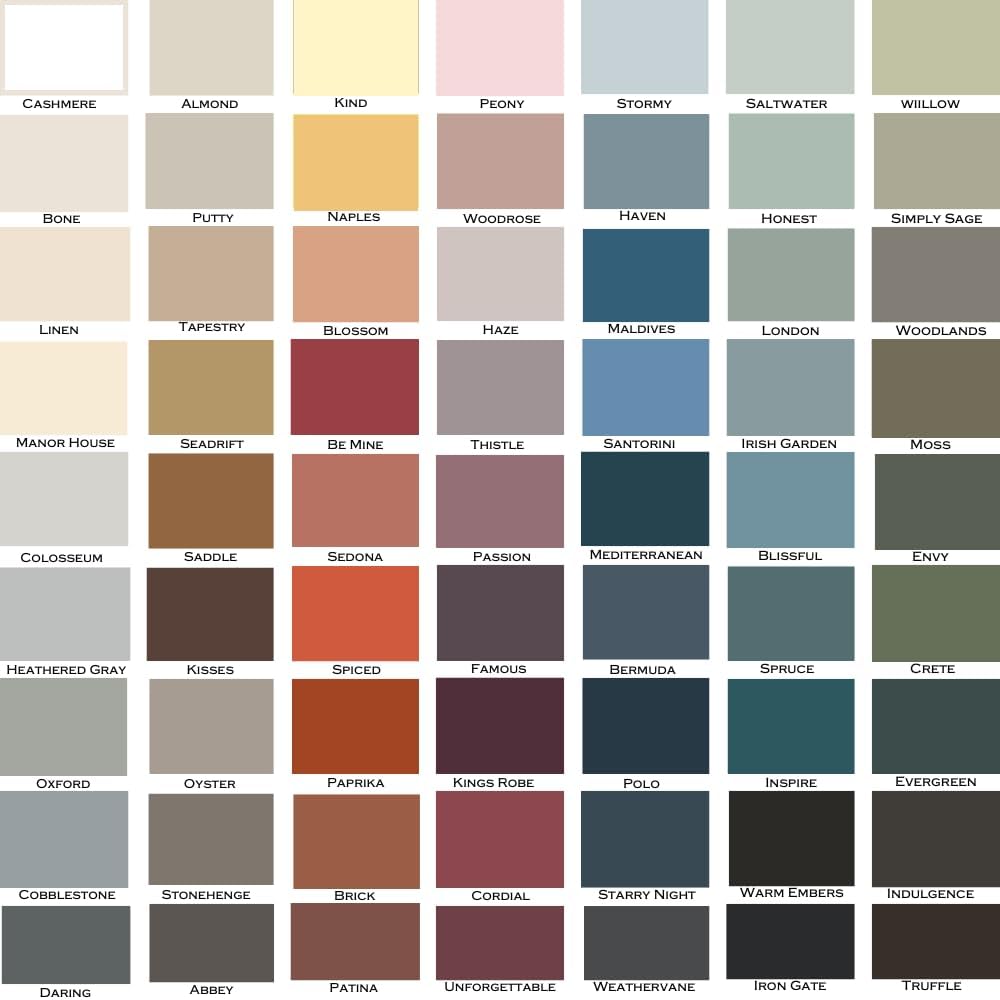 ALL-IN-ONE Paint, Durable cabinet and furniture paint. Built in primer and top coat, no sanding needed. Includes our 30 featured color card - Peony (pale pink), 8oz Sample