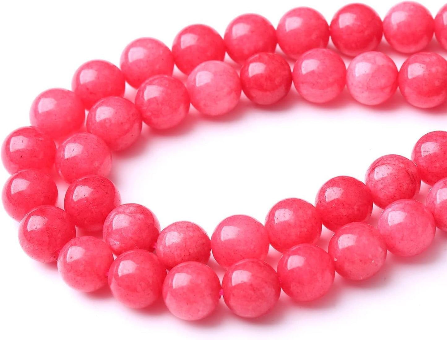 90PCS 4MM Red Rhodonite Jade Natural Gemstone Round Stone Beads for Jewelry Making DIY Energy Stone Healing Power Bracelet 15"