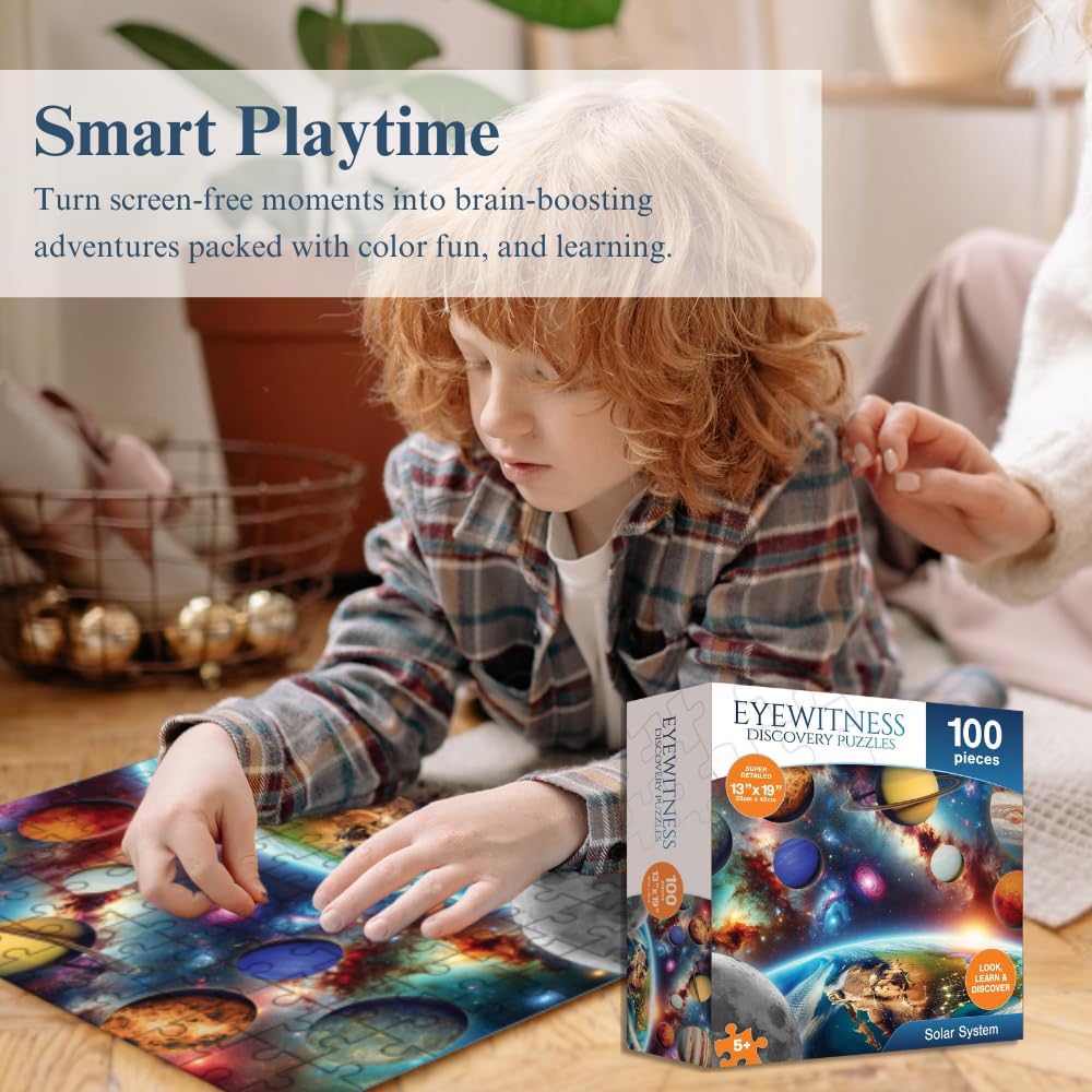 Eyewitness Discovery Puzzle Shark Reef, 100 Piece Jigsaw for Kids, Educational Learning Toy for Boys & Girls, Children Ages 5+