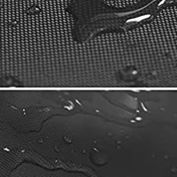 4-Piece Outdoor Furniture Covers, 420D Waterproof Windproof Set for Patio Chairs, Sofa & Table, with Drawstring, Black Oxford Fabric(Black 420D)