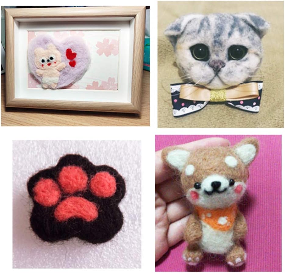 3.53oz Wool Roving Yarn, Wool Felting Supplies, Pure Wools, Chunky Yarn, Spinning Wool Roving for Needle Felting Wet Felting DIY Hand Spinning (Light Coffee)