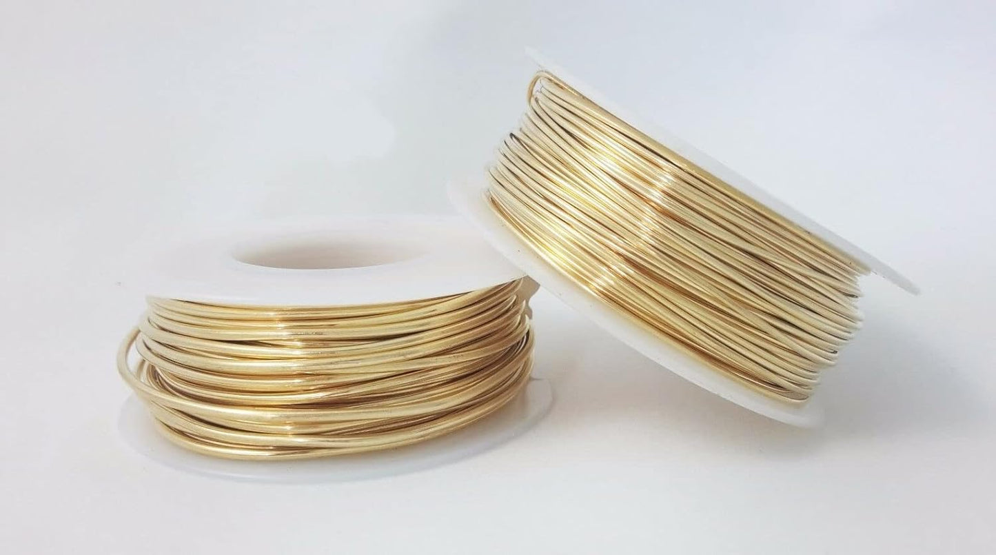 16 Gauge, Jeweler's Brass Wire, Red Brass, Round Dead Soft CDA #230 Alloy Jewelry Grade - 4oz (33.5FT) by CRAFT WIRE