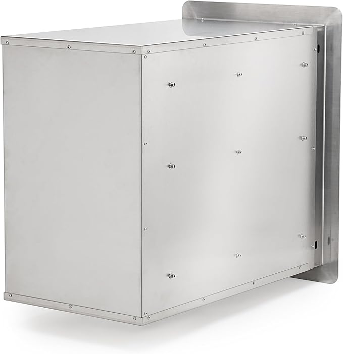Stanbroil Outdoor Kitchen Drawers Triple BBQ Drawers 15" W x 21.3" H x 23" D, Wood Grain Access Drawer Flush Mount for BBQ Islands or Grill Station