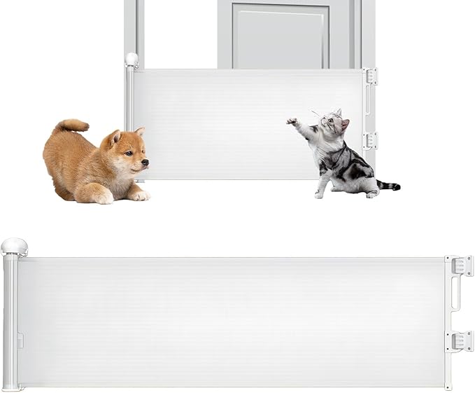 Entryway Blocker, Foldable Animal Fence, Security Panel, Indoor Outdoor Shield, Puppy Canine Defender, Stairway Animal Guard, Home Pet Gear for Children, and Dogs Use