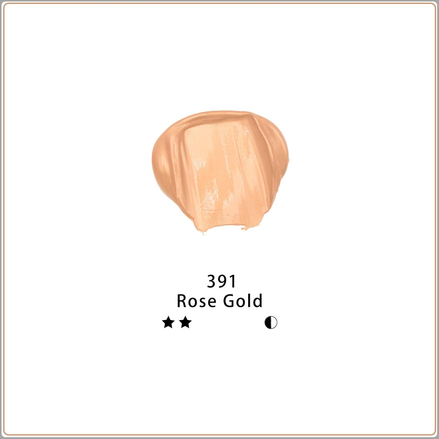 Artecho Acrylic Paint, Rose Gold Paint (120ml / 4.05oz) Tubes, Art Craft Paints for Canvas, Rock, Stone, Wood, Fabric, Art Supplies