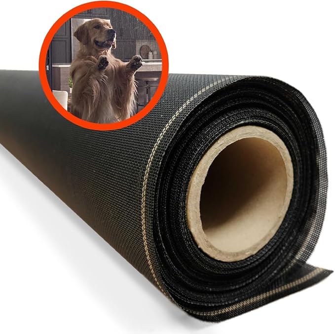 Super Screen 20/20 No-See-Um Screen - (126 in x 100 ft) - Weather & Pet Proof Screen - Porch & Patio Screen - Durable Screen Mesh Roll - Window Screen Replacement Bug Mesh - Dog & Cat Proof Screen