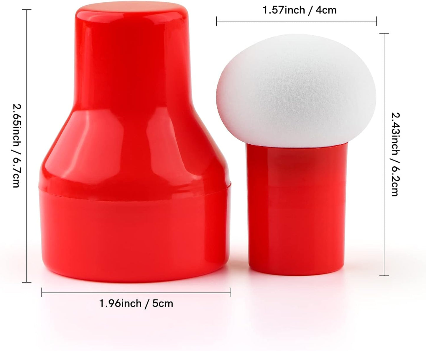 15PCS / Sets Ink Applicator with Storage Cases,Paper Pouncers for Direct Ink Application On Crafts Projects Easily,Inking Sponge for Stamp Ink Distressing, Blending Card Making Crafting Tools