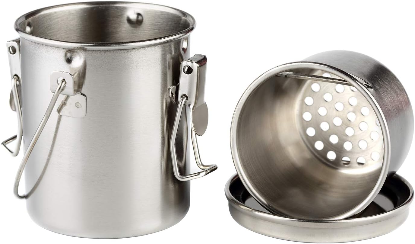 MYARTOOL Paint Brush Washer, Portable Leak-Proof Brush Cleaner with Lid and Filter Screen, 3-1/4" tall x 3" dia.