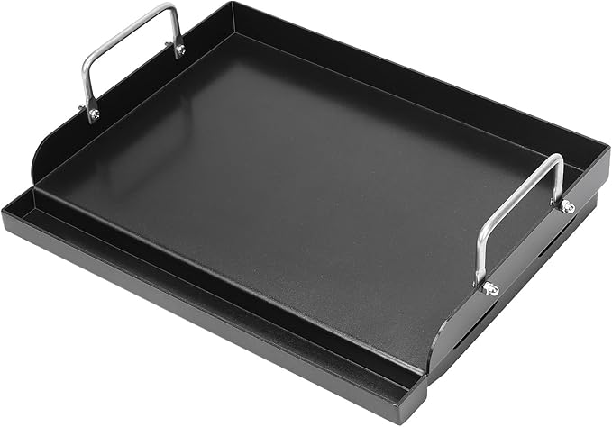 Universal Griddle Plate for Gas Grill – Premium Ceramic Coating Cooking Griddle for Gas Stove/Charcoal/Electric, 17x13 Inches, Flat Top Plate Insert for Outdoor Grill