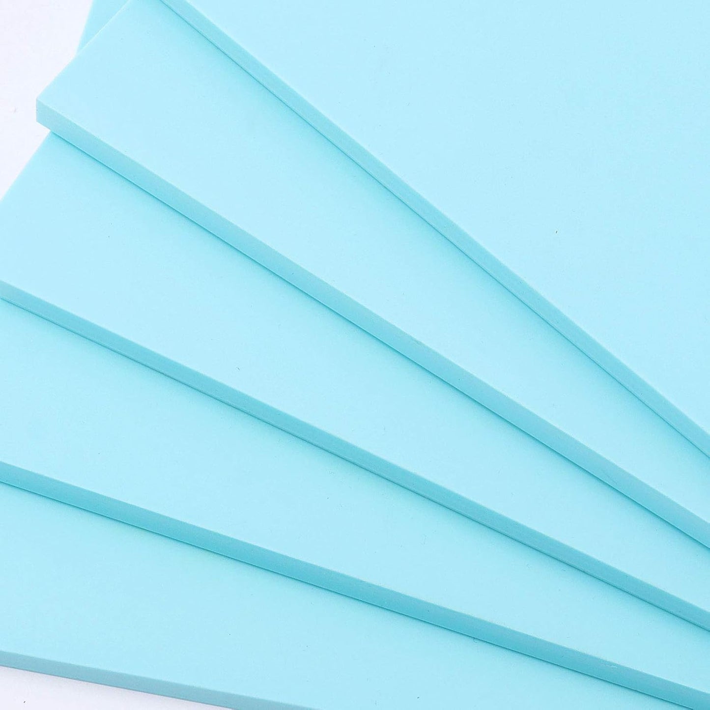 ZOENHOU 5 PCS 8.3 x 11.8 Inch Blue Large Rubber Stamp Carving Blocks, Rectangle Creative Speedy Carve Block Engraving Crafts