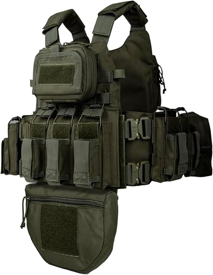 YAKEDA Tactical Outdoor Training Vest - Molle Vest With Multi-Functional Pouches For Training, Hunting & Hiking