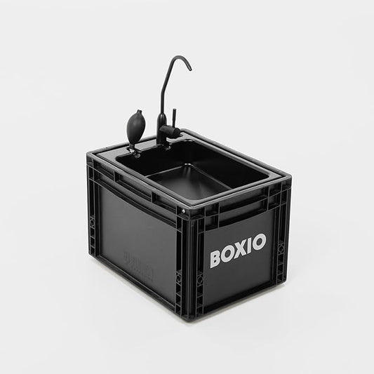 BOXIO - Portable Sink - Compact Mobile Sink for Camping, Garden, Outdoor Events, Worksite, RV, Indoor