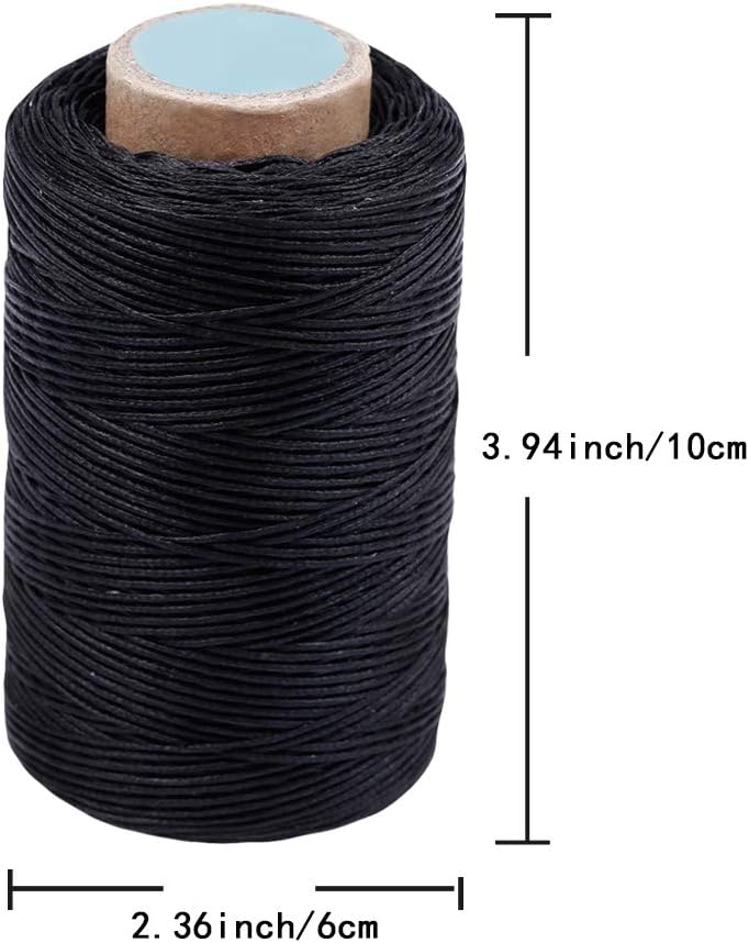 284Yards Leather Sewing Waxed Thread-Practical Long Stitching Thread for Leather Craft DIY/Bookbinding/Shoe Repairin