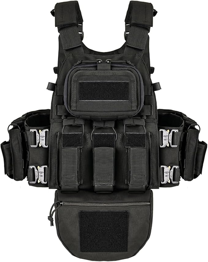 YAKEDA Tactical Outdoor Training Vest - Molle Vest With Multi-Functional Pouches For Training, Hunting & Hiking