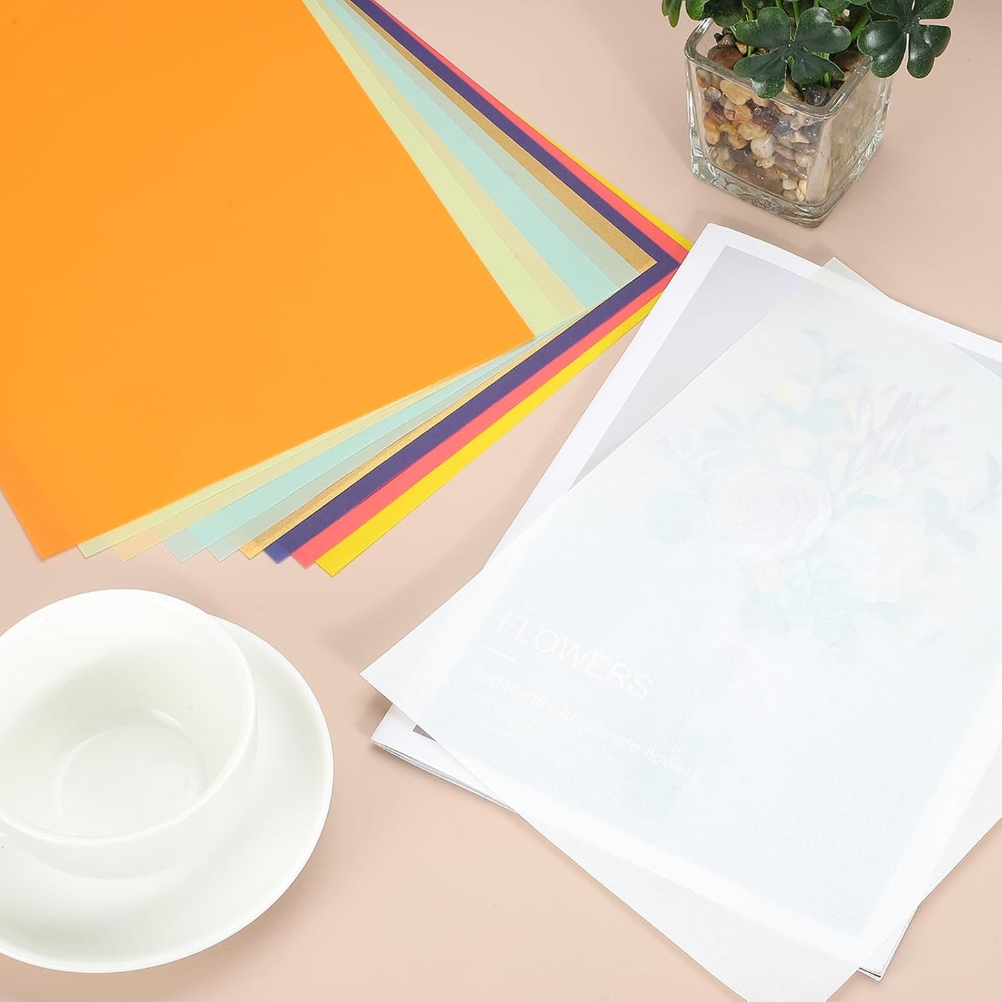 PATIKIL 30 Sheets Vellum Paper 8.5x11inches, Printable Translucent Paper 100GSM Colored for Invitations Laser Inkjet Printing Card Making Crafting Wedding Tracing, Light Blue