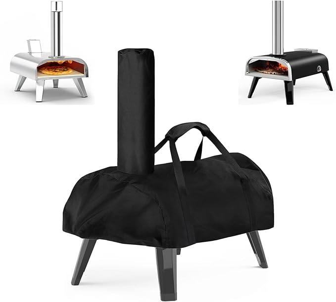 Pizza Oven Cover for Big Horn and for Aidpiza 12'' Wood Pellet Pizza Oven,Heavy Duty Outdoor Gas Pizza Grill Cover Accessories Waterproof Portable Carry Big Horn Pizza Ovens Cover